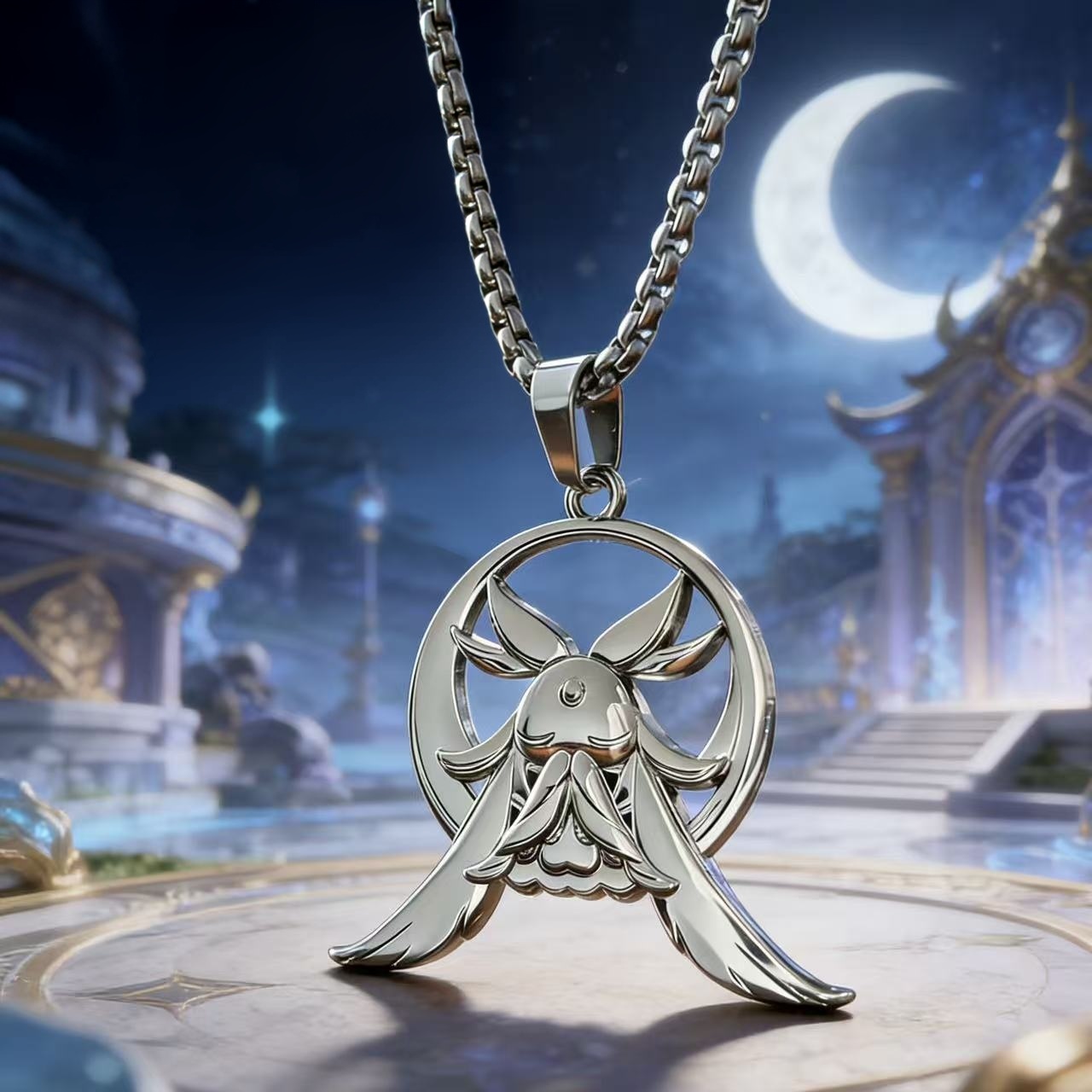 Anime Pendant Necklace - Game Genshin Impact Columbina Kuuhenki Pendant
