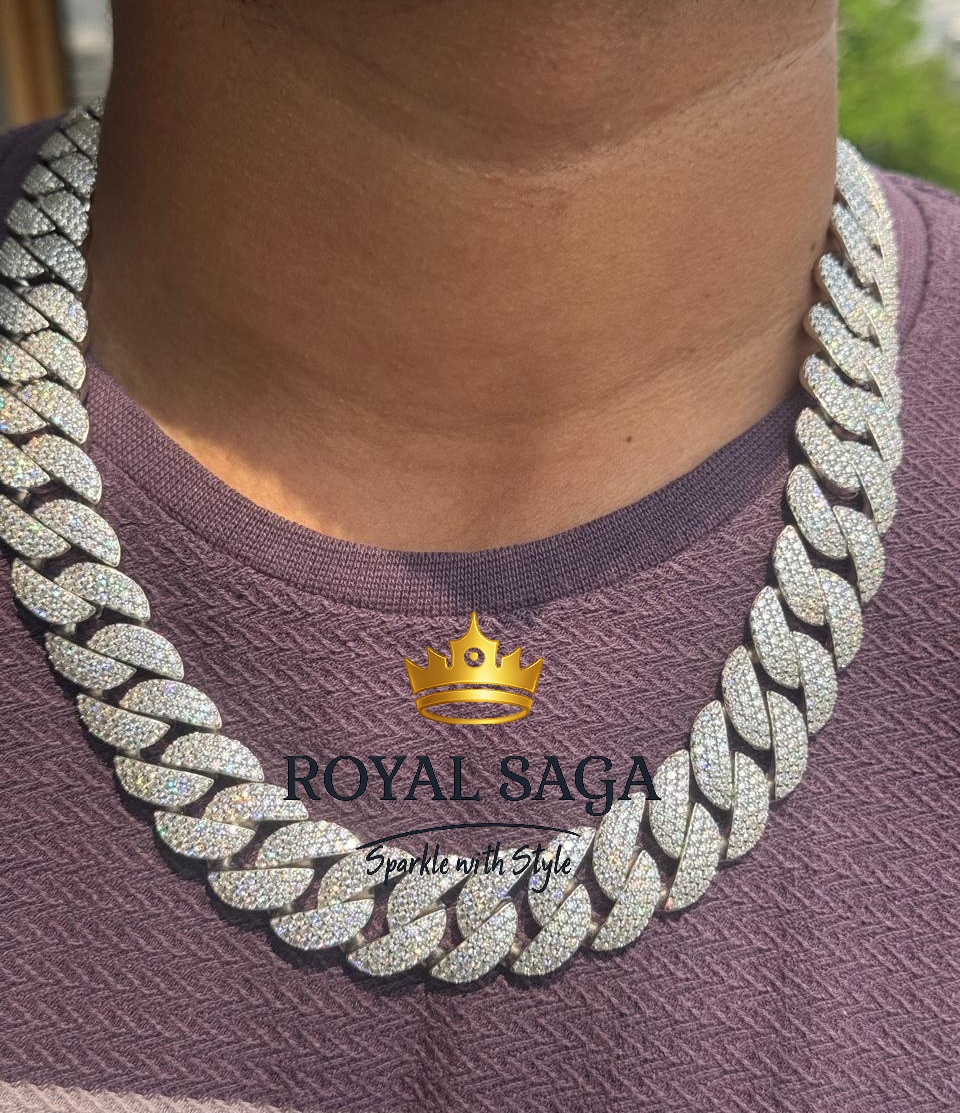 Custom 12mm/15mm/18mm 925 Silv - Cuban Link Chain 12Mm review and price