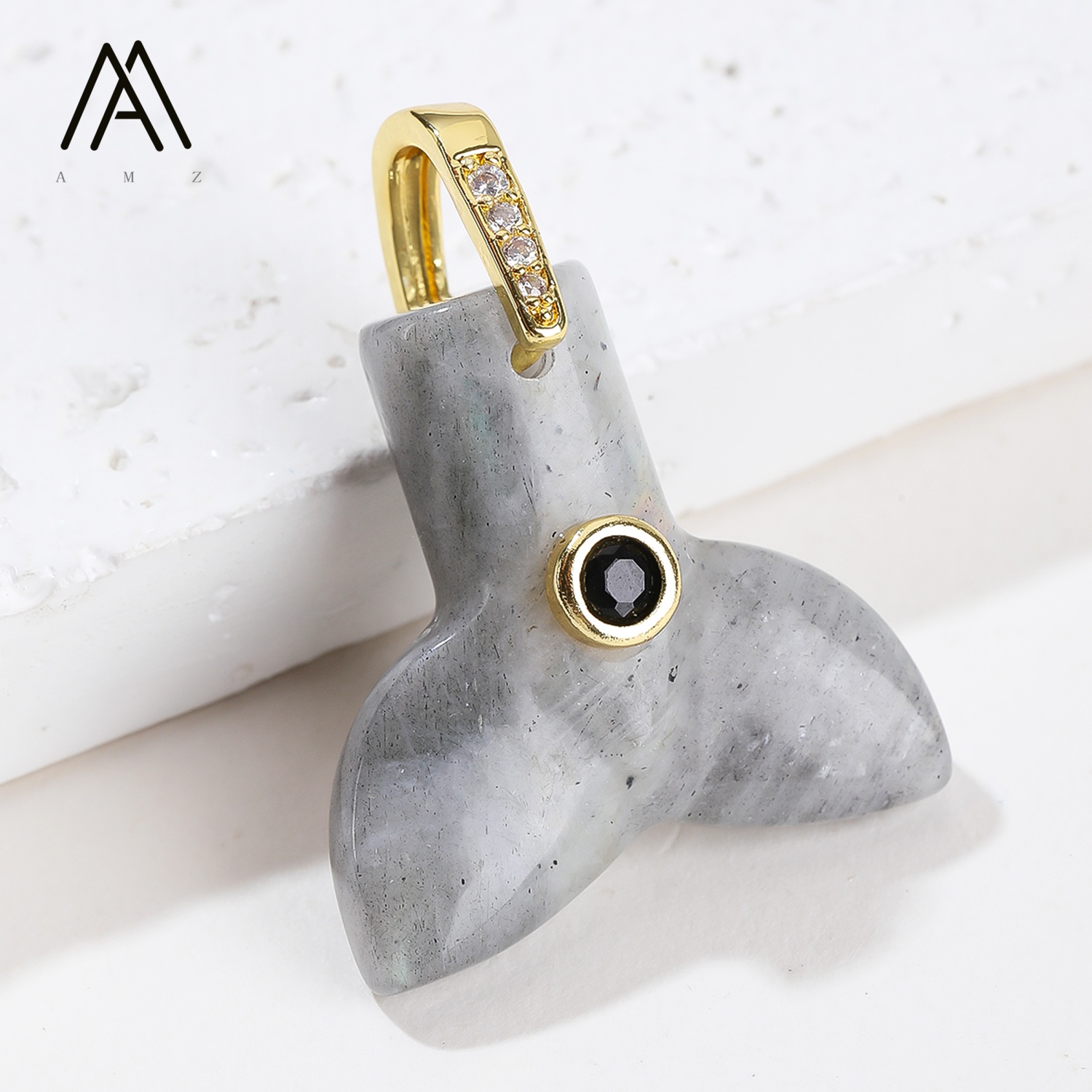 1/3/5/10pcs Fish Tail Natural  - Crystal Pendant Necklace Natural Stone review and price