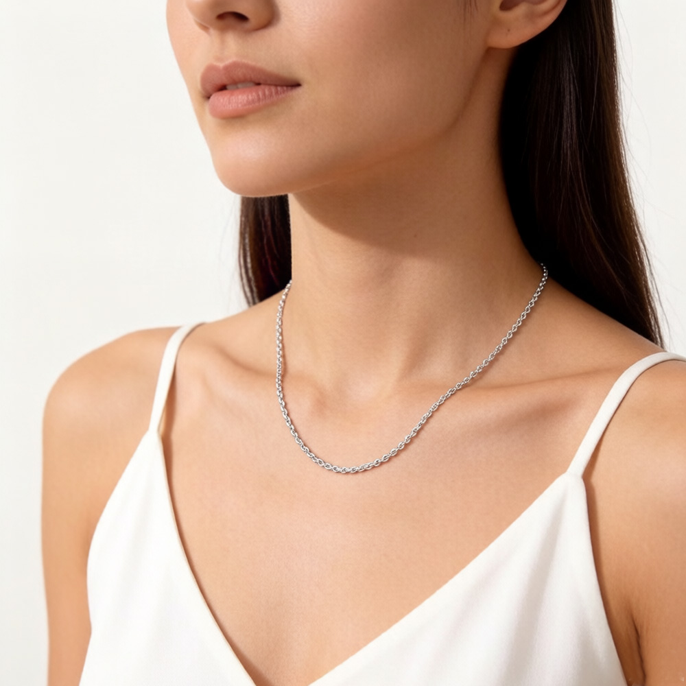 Round Belcher Chain Necklace B - 925 Sterling Silver Chain Necklace Men review and price