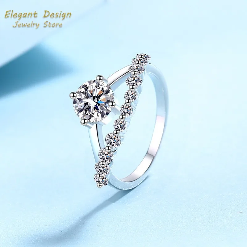 Crown of Love Platinum Pt950 W - Moissanite Engagement Ring 1 Carat review and price
