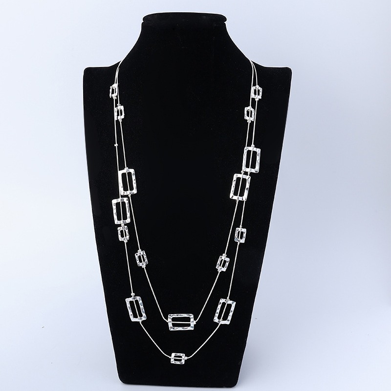 Layered Long Chain Necklace Ha - Layered Pendant Necklace Aesthetic review and price