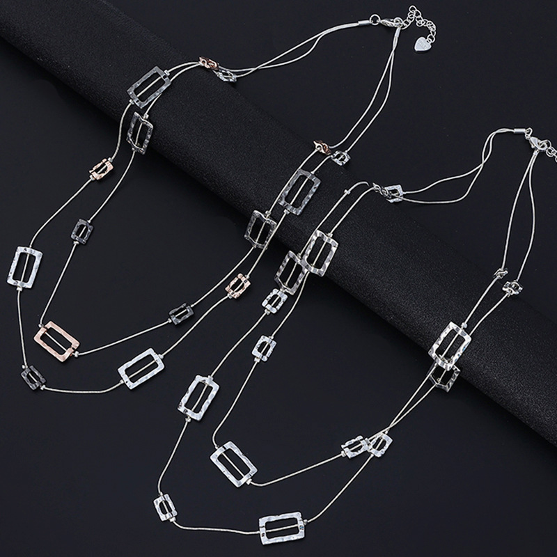 Layered Long Chain Necklace Ha - Layered Pendant Necklace Aesthetic review and price