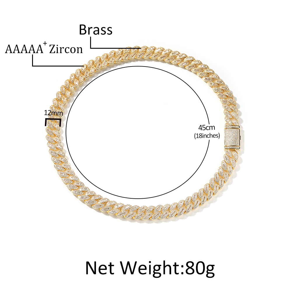 THE BLING KING 12/15mm Miami C - Cuban Link Chain 12Mm review and price