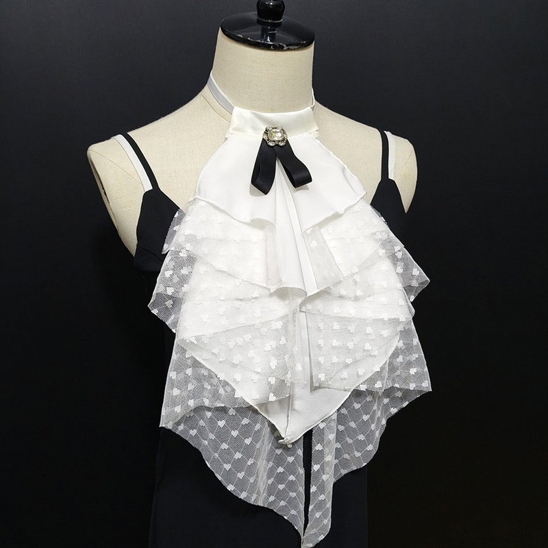 White Lace Layered Detachable  - Necklaces review and price