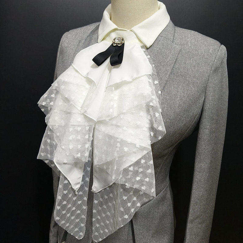 White Lace Layered Detachable  - Necklaces review and price