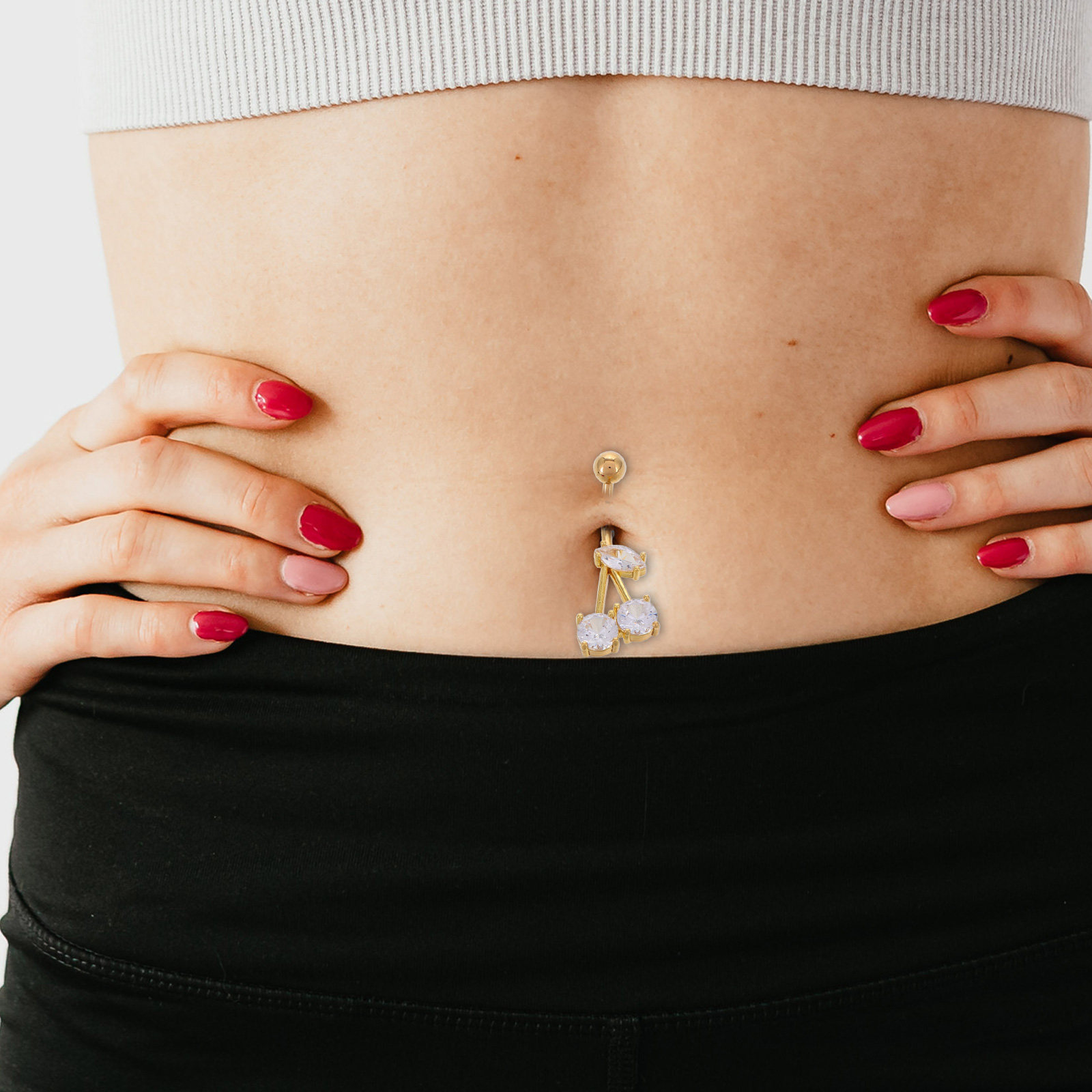 3Pcs Copper Zircon Cherry Bell - Body Jewelry review and price