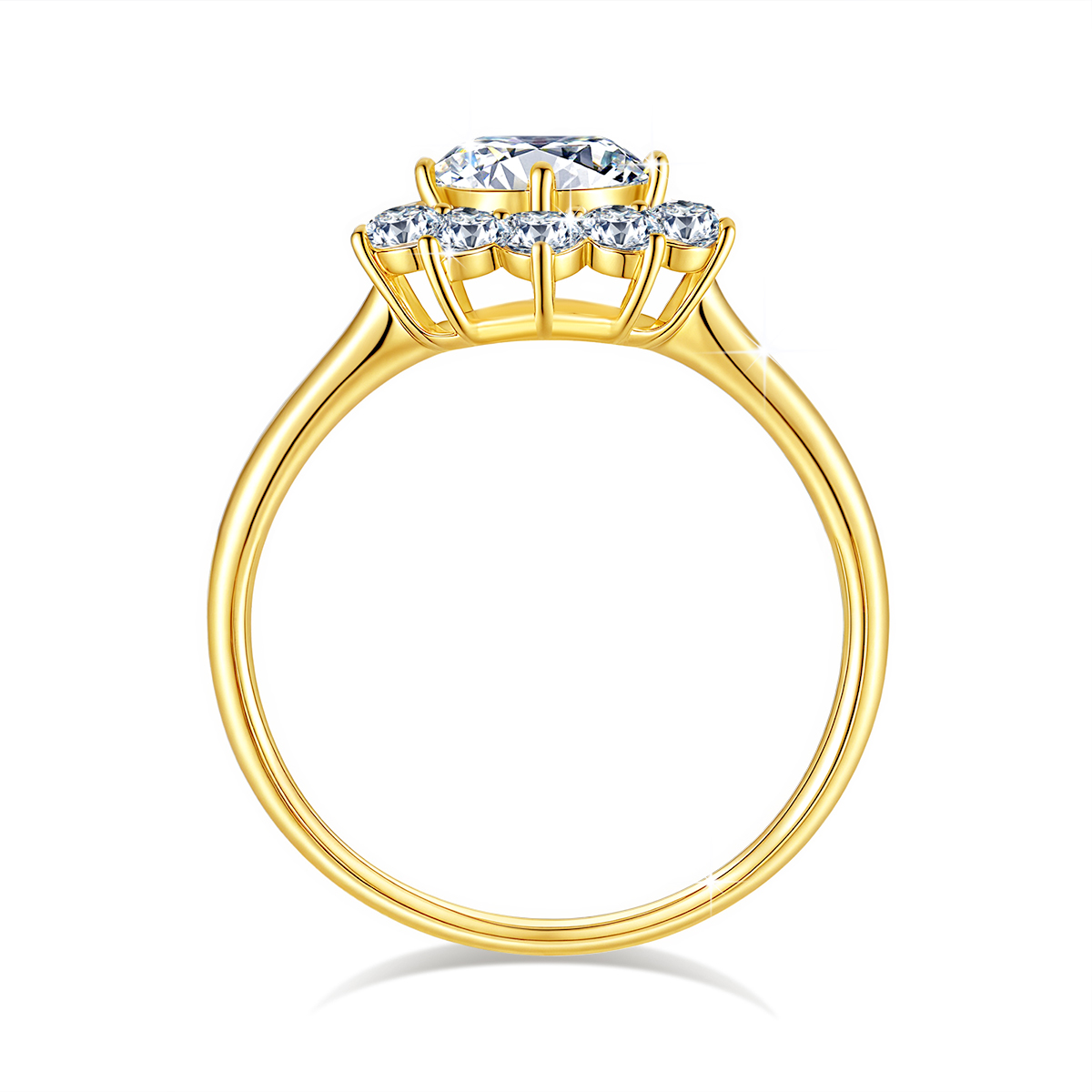 1 Carat Luxury Flower Wedding  - Moissanite Engagement Ring 1 Carat review and price