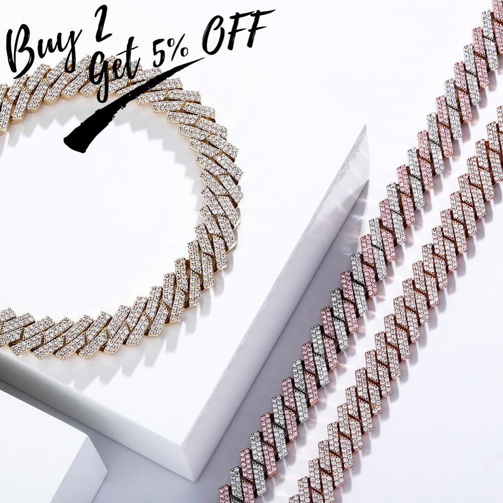 TOPGRILLZ 12mm/14mm Iced Micro - Cuban Link Chain 12Mm review and price