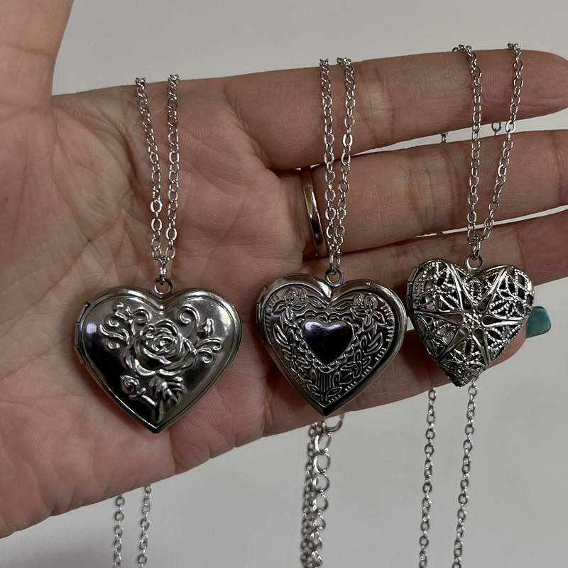 Heart Photo Frame Pendant Neck - Heart Locket Necklace Photo review and price