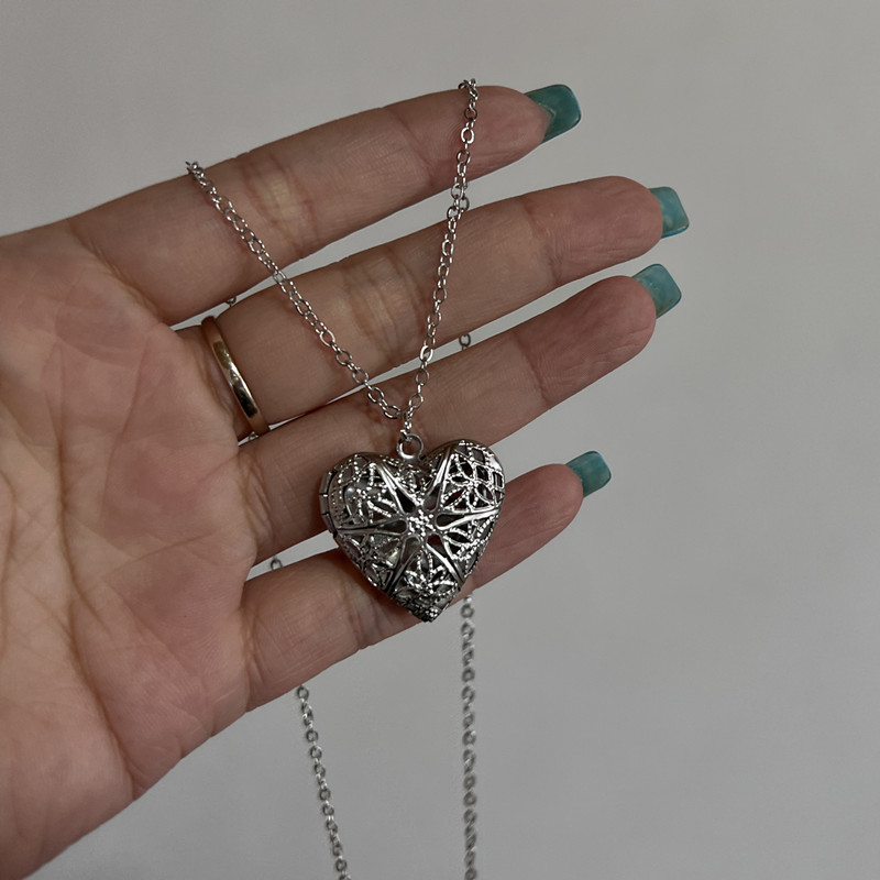 Heart Photo Frame Pendant Neck - Heart Locket Necklace Photo review and price