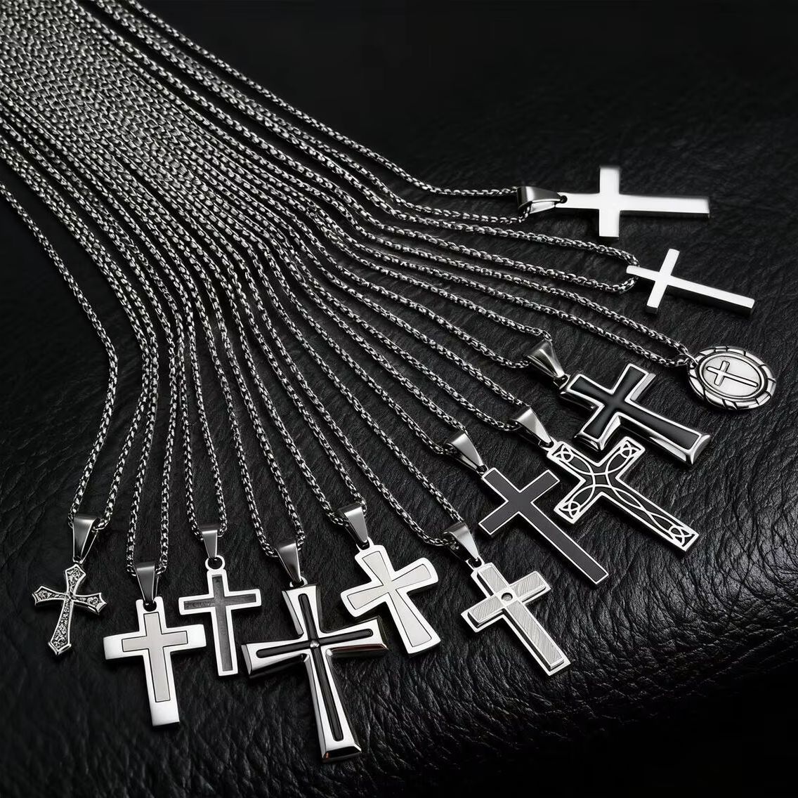 Hip Hop Punk Cross Necklace fo - Cuban Link Chain 12Mm review and price